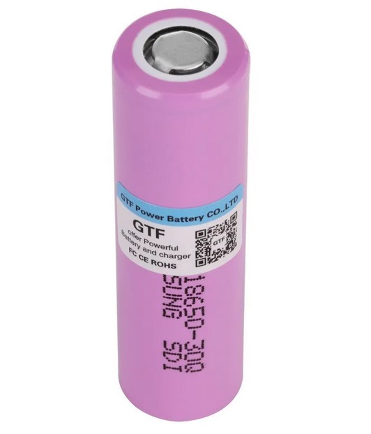 Аккумулятор GTF  Samsung 30Q 18650 (3000mAh, 15A)