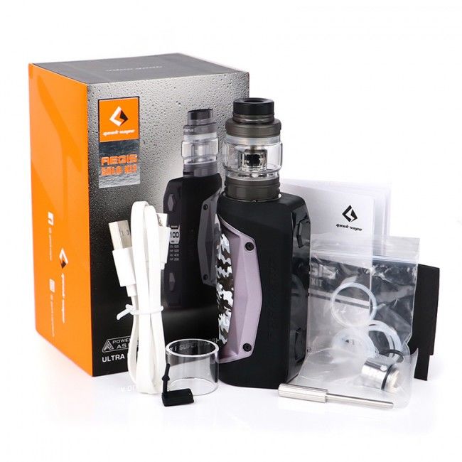 GeekVape Aegis Solo 100W TC Kit with Cerberus Tank.