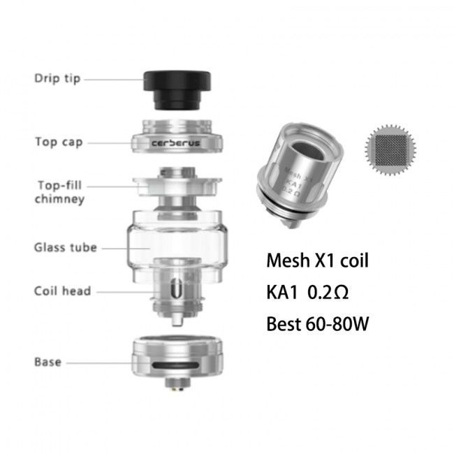 GeekVape Aegis Solo 100W TC Kit with Cerberus Tank.